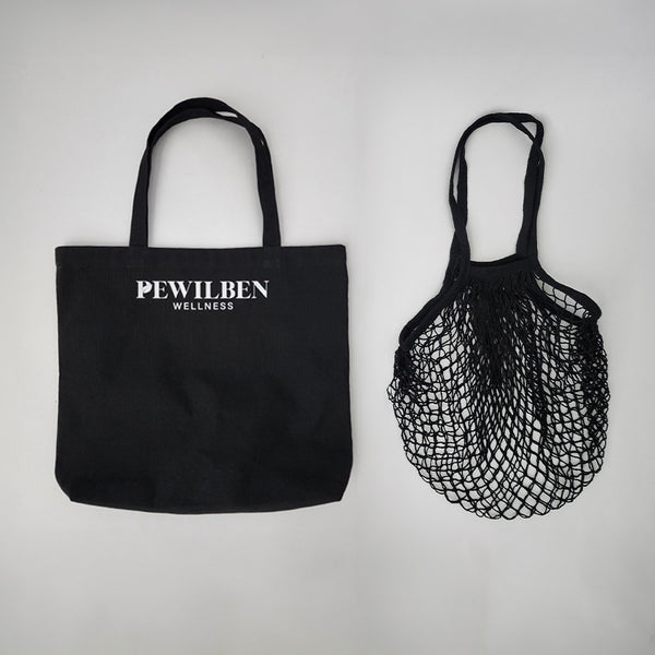 wellness grocery tote duo