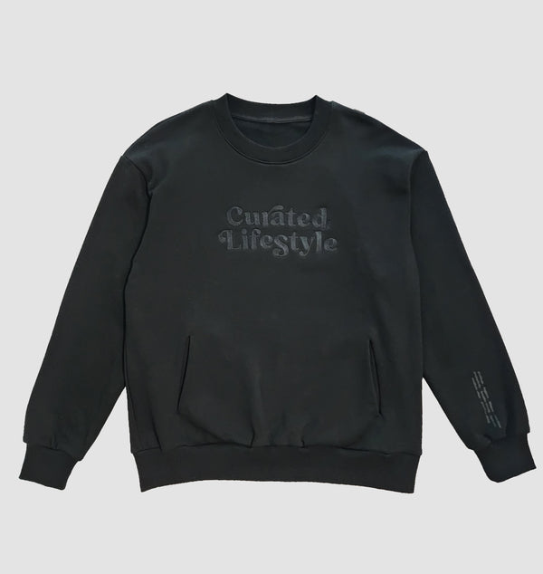 curated lifestyle crewneck sweatshirt
