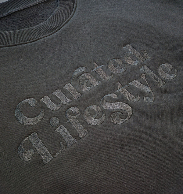 curated lifestyle crewneck sweatshirt