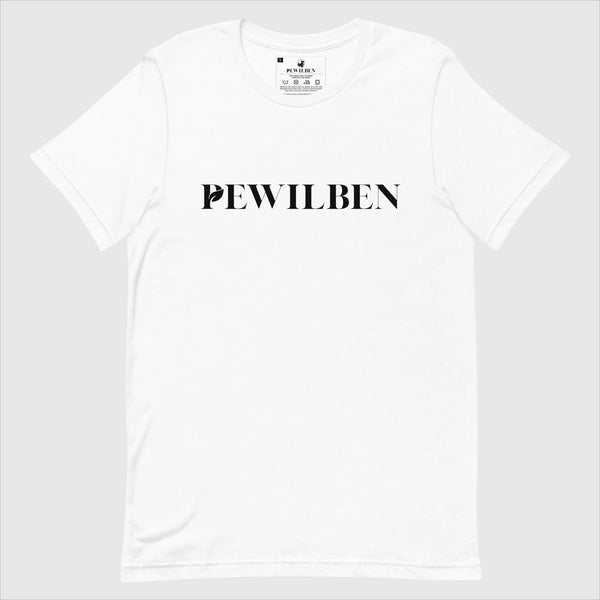 pewilben white signature tee
