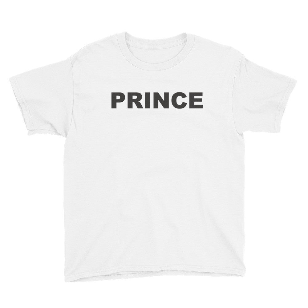 Prince wht youth short sleeve t-Shirt