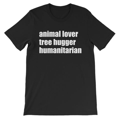 Tree hugger short sleeve unisex t-shirt AU