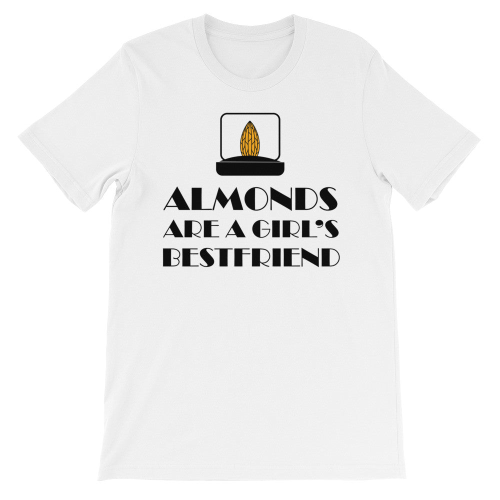 Almonds are a girl's best friend short sleeve ladies t-shirt VF