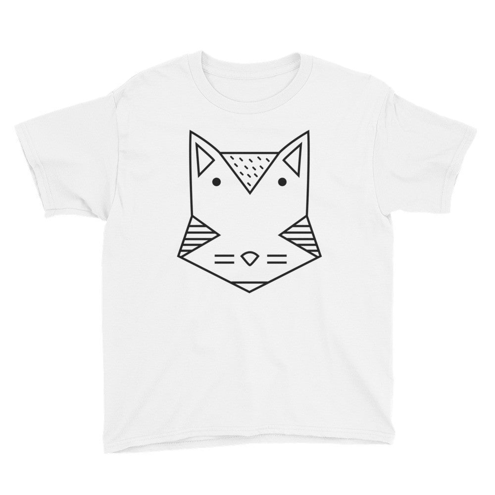 Geo cat youth short sleeve t-shirt