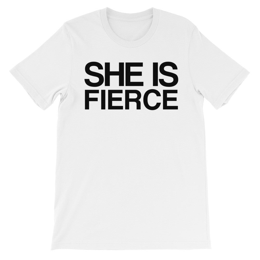 She is fierce short sleeve t-shirt EF