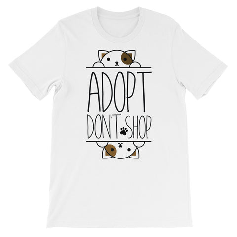 Adopt don't shop short sleeve t-shirt AU
