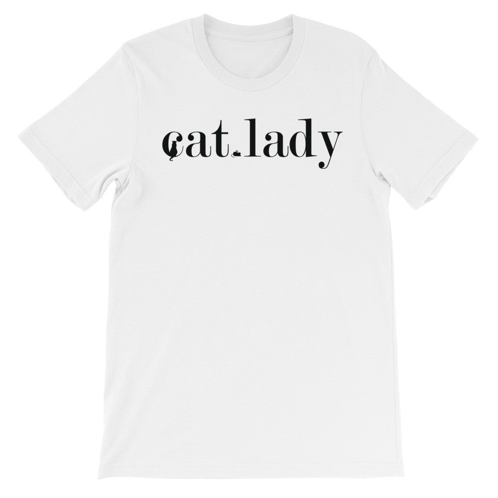 Cat lady short sleeve ladies t-shirt AF