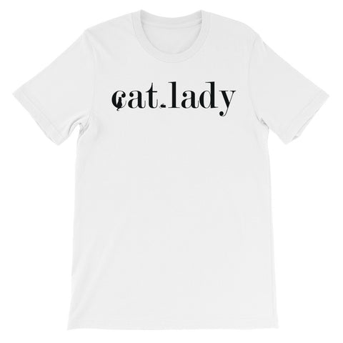 Cat lady short sleeve ladies t-shirt AF