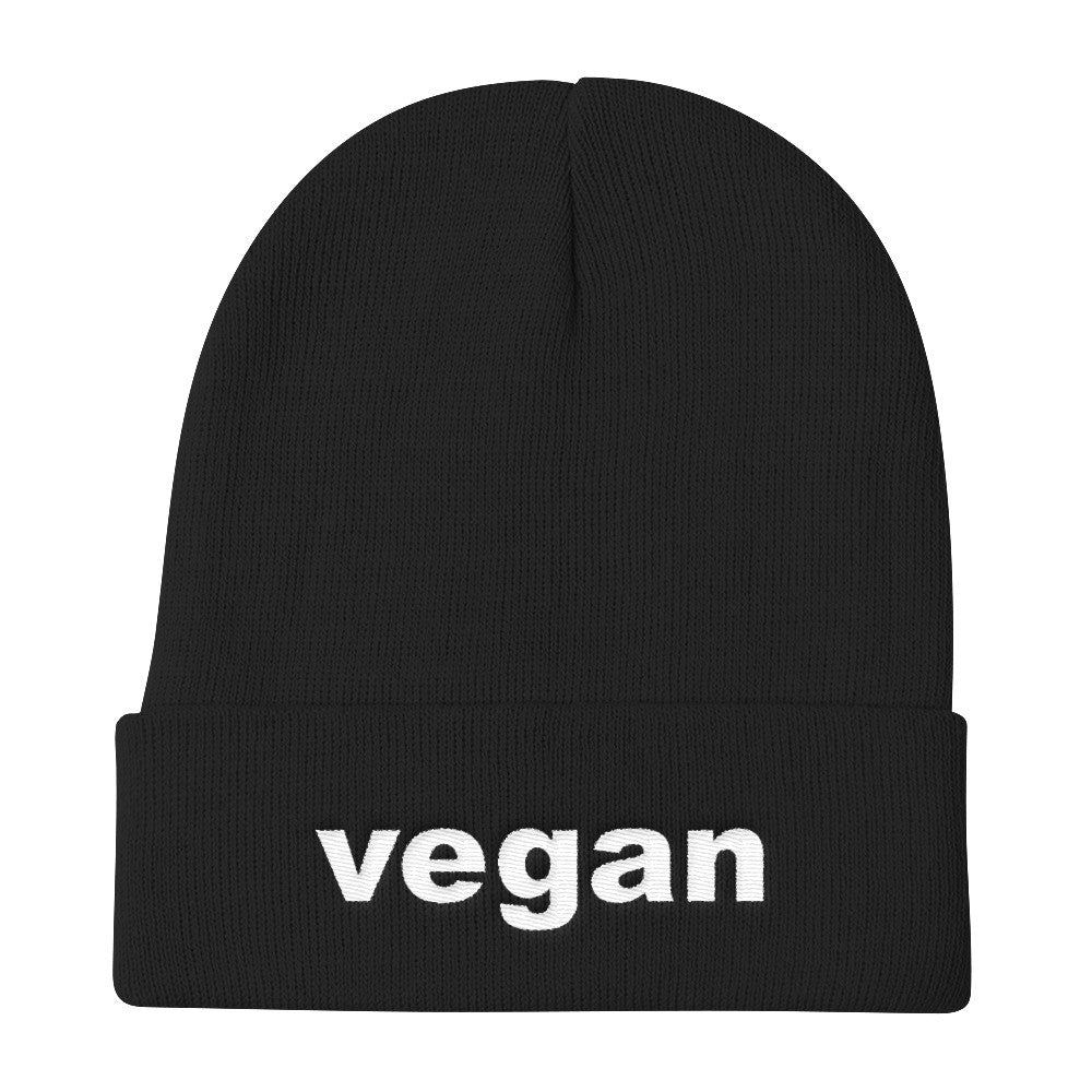 Vegan knit beanie