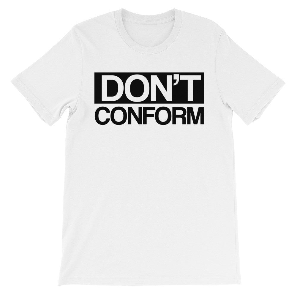 Don't conform short sleeve unisex t-shirt EU