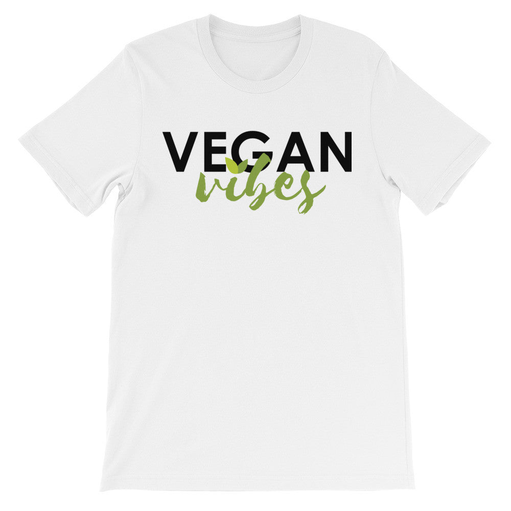 Vegan vibes leaf short sleeve unisex t-shirt VU