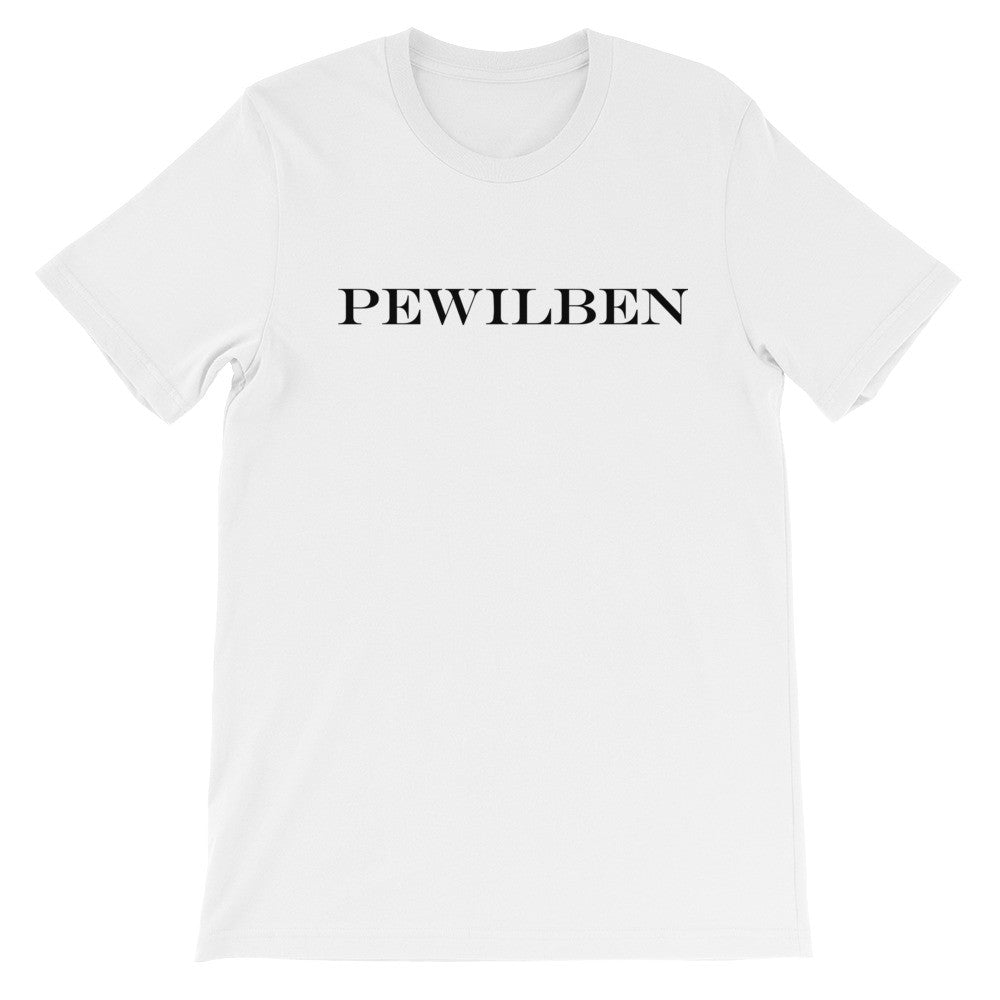Pewilben blk short sleeve unisex t-shirt SC