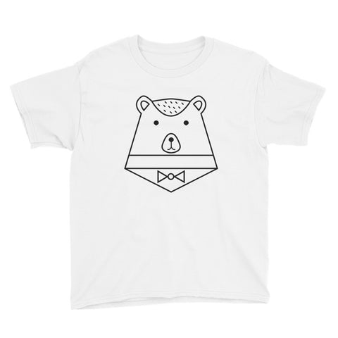 Geo bear youth short sleeve t-shirt