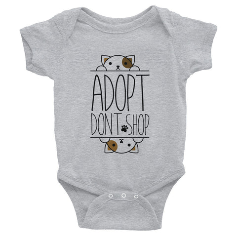 Adopt don't shop infant bodysuit