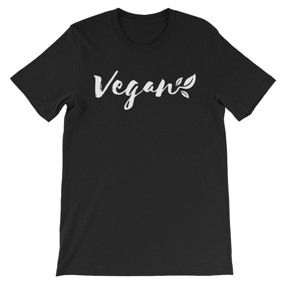 Vegan leaf short sleeve unisex t-shirt VU