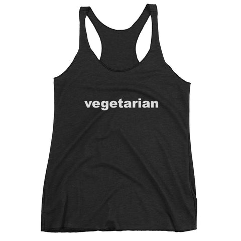 Vegetarian word tank top