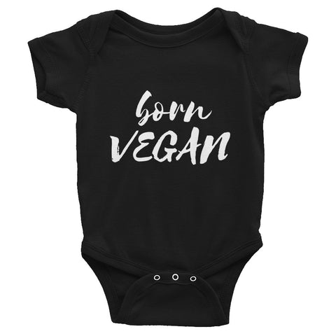 Born vegan infant bodysuit