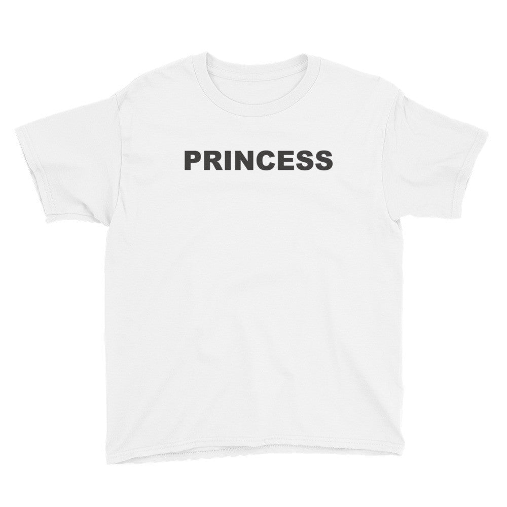 Princess wht youth short sleeve t-Shirt