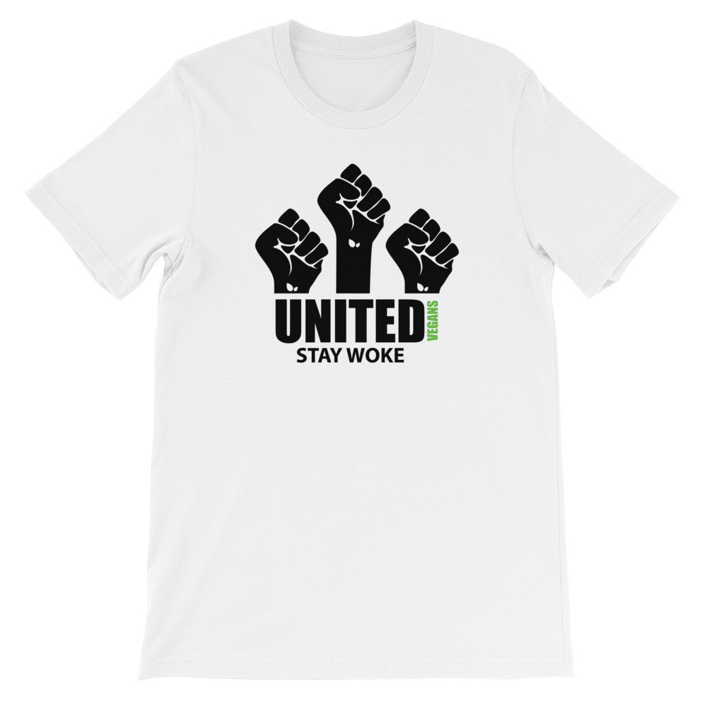 United vegans stay woke short sleeve unisex t-shirt VF